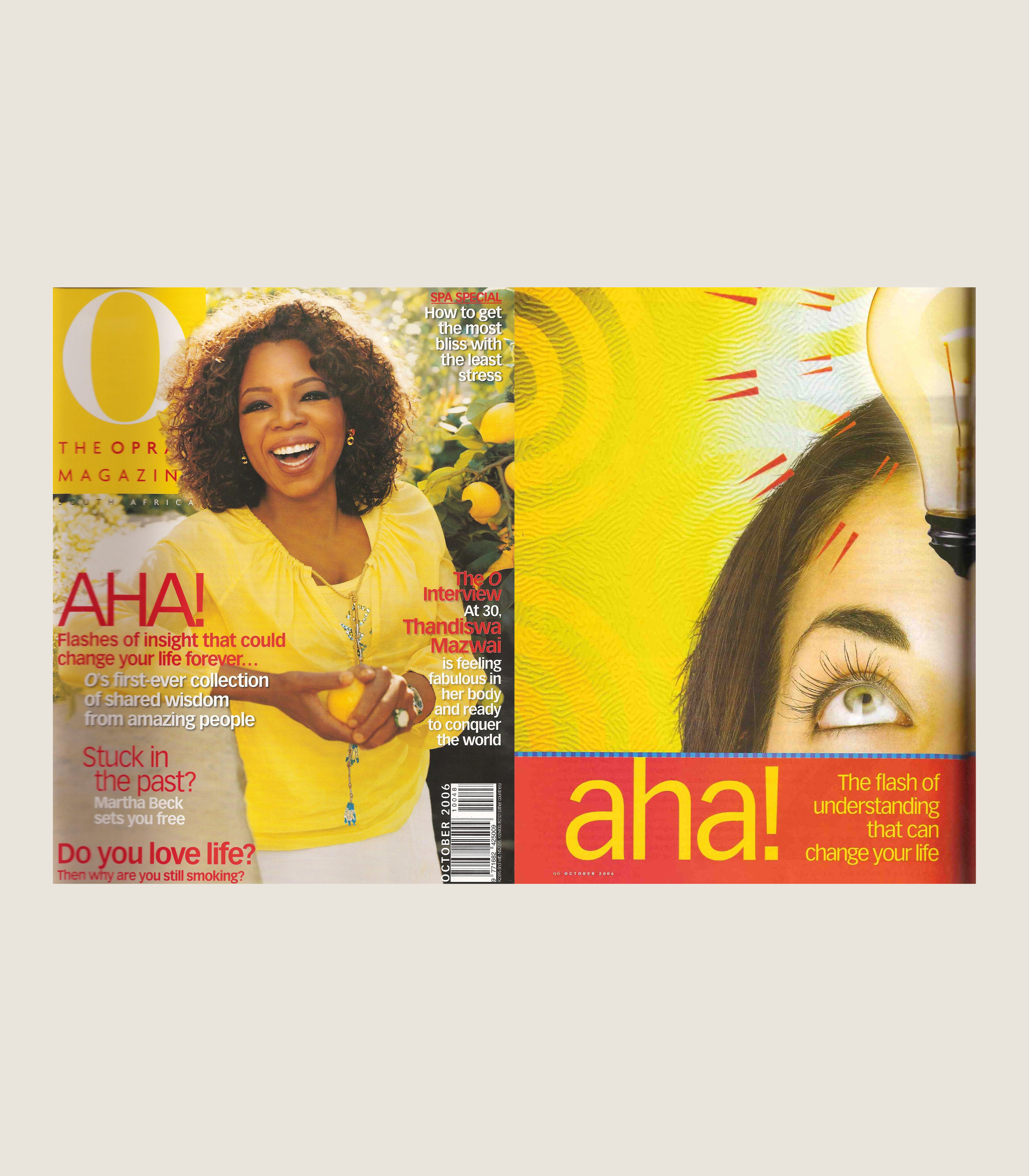 Slideshow of The Oprah AHA article