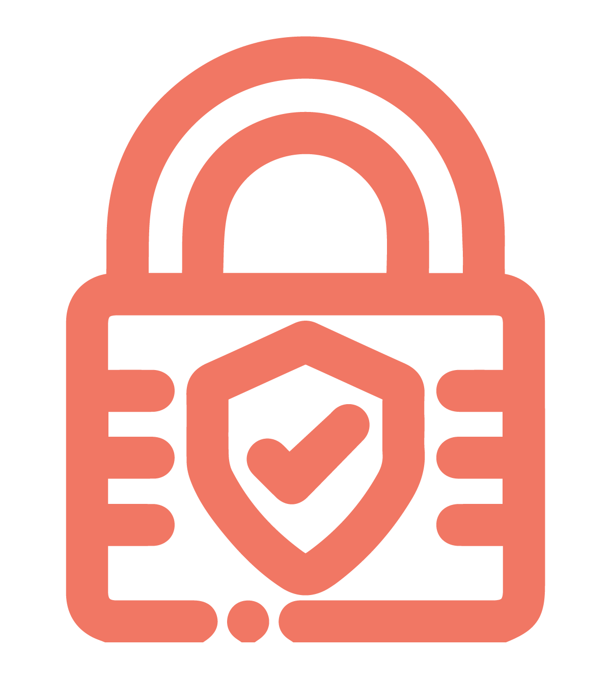 Illustration showing PebbleGrip's unique points: safety lock.